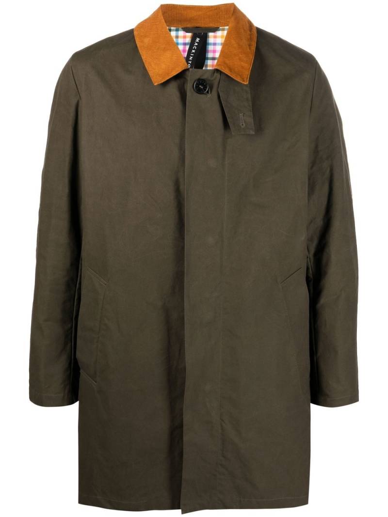 Mackintosh NORFOLK waxed cotton coat - Green von Mackintosh