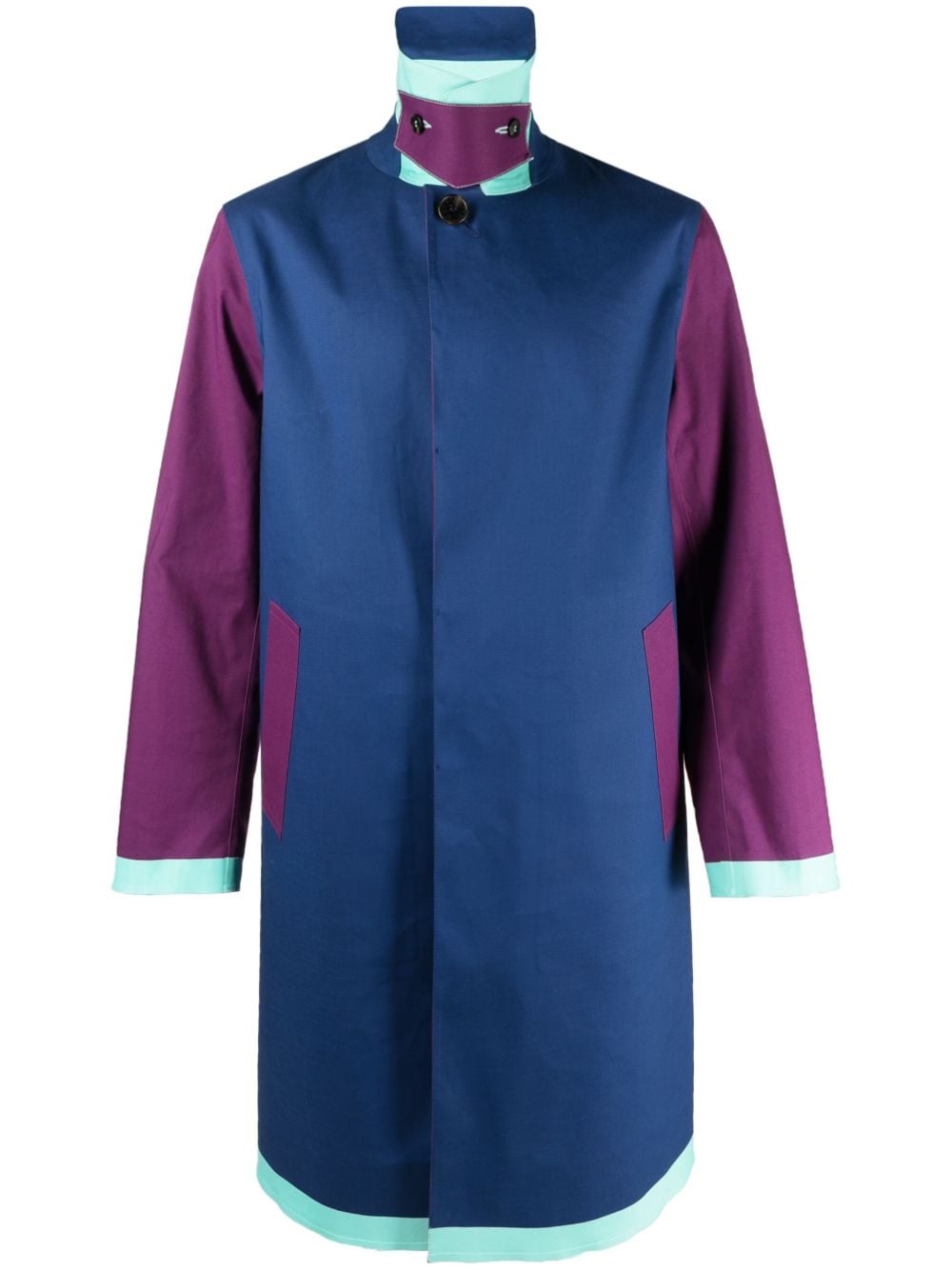 Mackintosh Oxford colour-block raincoat - Blue von Mackintosh