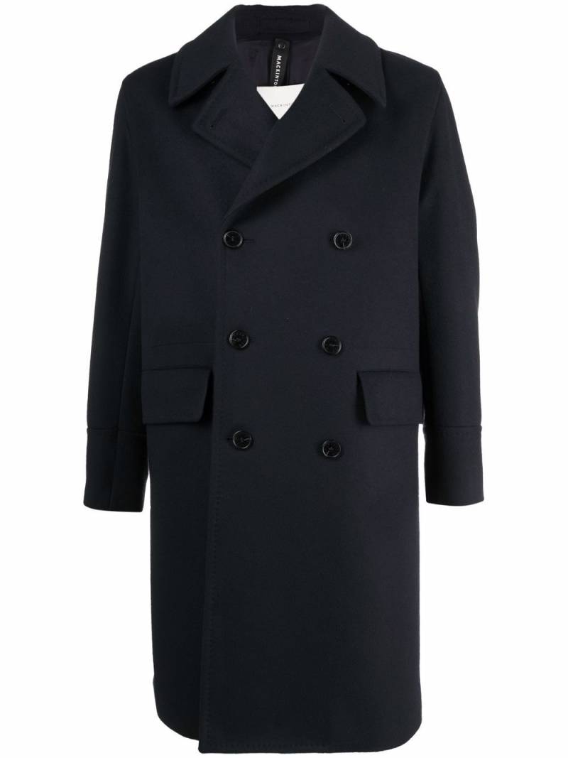 Mackintosh REDFORD double-breasted coat - Blue von Mackintosh