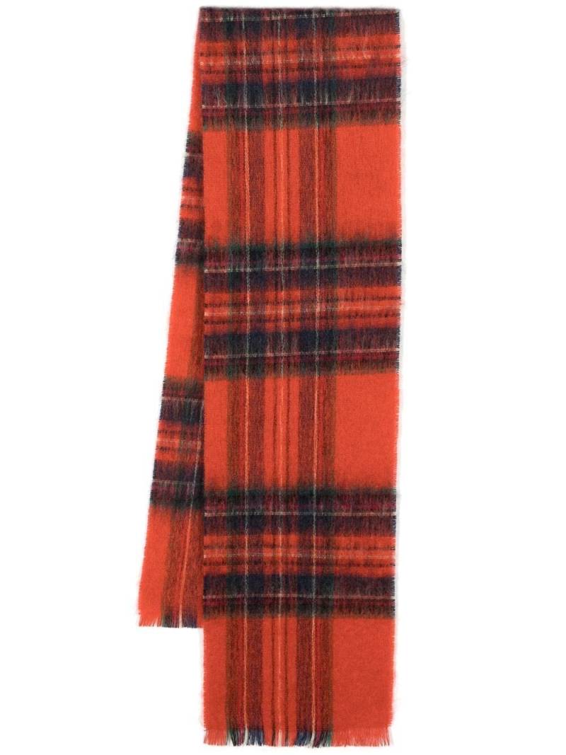 Mackintosh Royal Stewart check-pattern scarf - Orange von Mackintosh