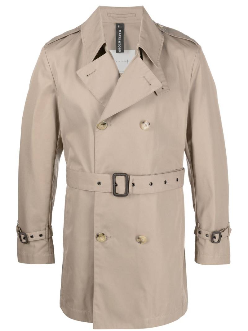 Mackintosh ST JOHN gabardine short trench coat - Neutrals von Mackintosh