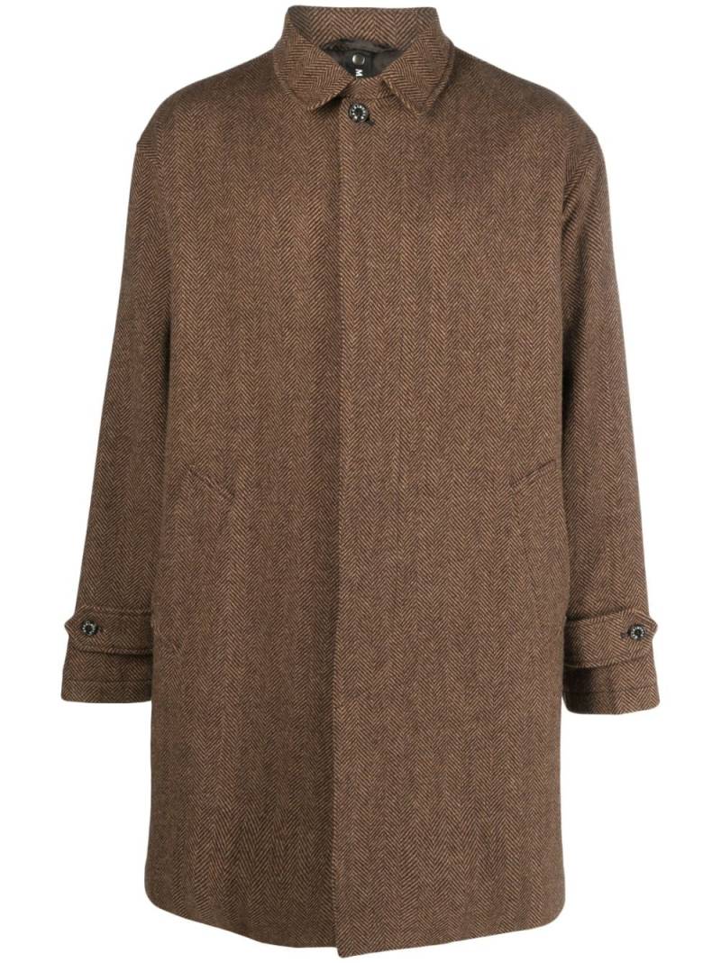 Mackintosh Soho herringbone wool coat - Brown von Mackintosh