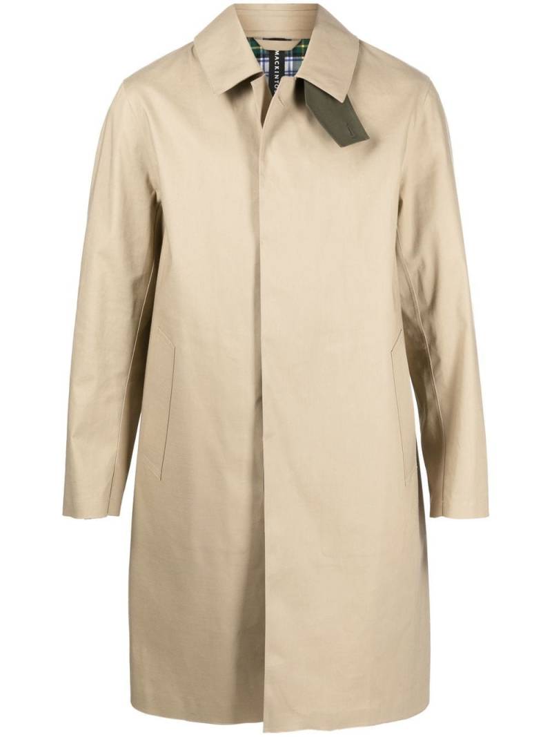 Mackintosh TARTAN OXFORD bonded cotton 3/4 coat - Neutrals von Mackintosh