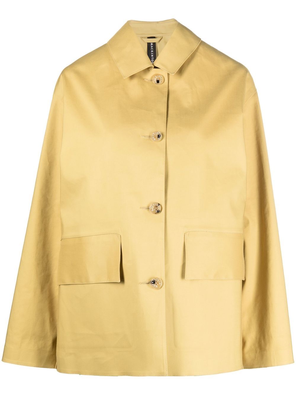 Mackintosh Zinnia button-up cotton jacket - Gold von Mackintosh