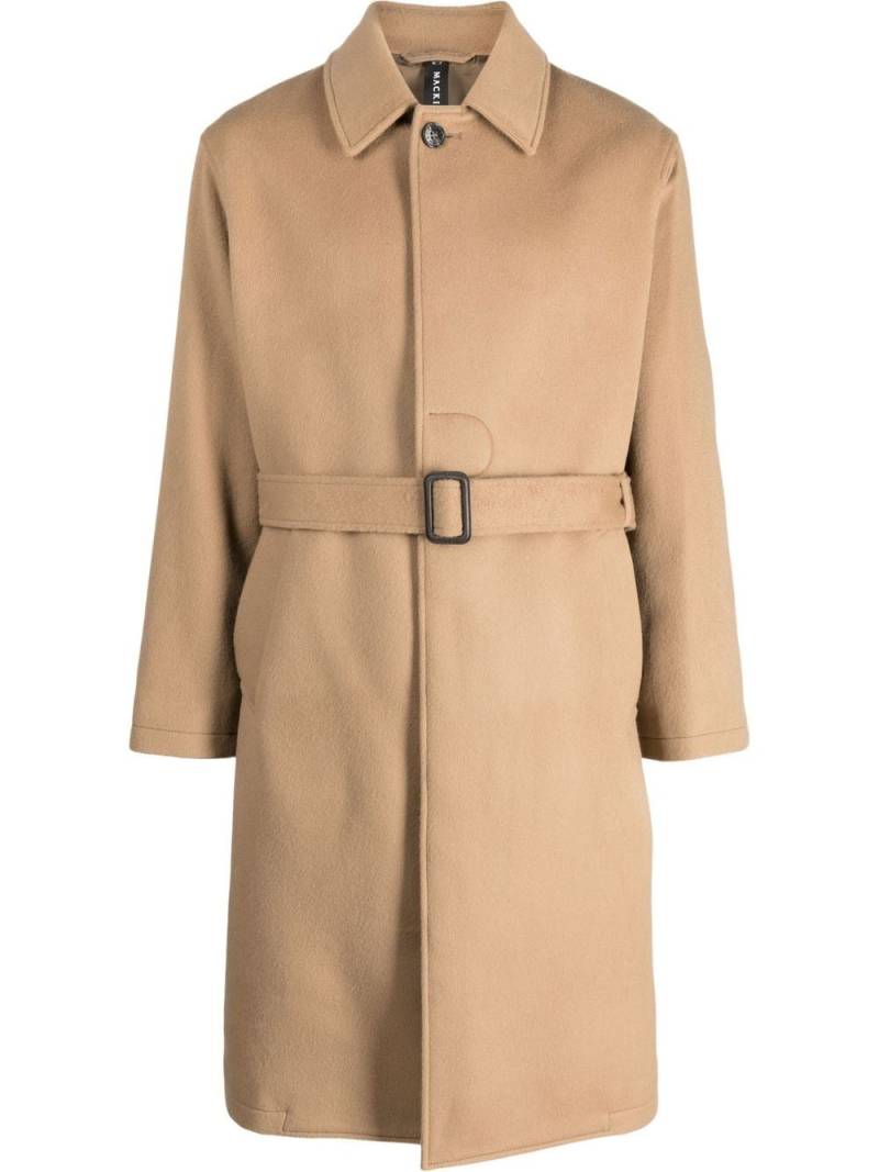 Mackintosh belted cashmere-wool blend trench coat - Neutrals von Mackintosh