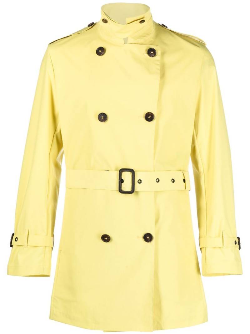 Mackintosh belted double-breasted trench coat - Yellow von Mackintosh