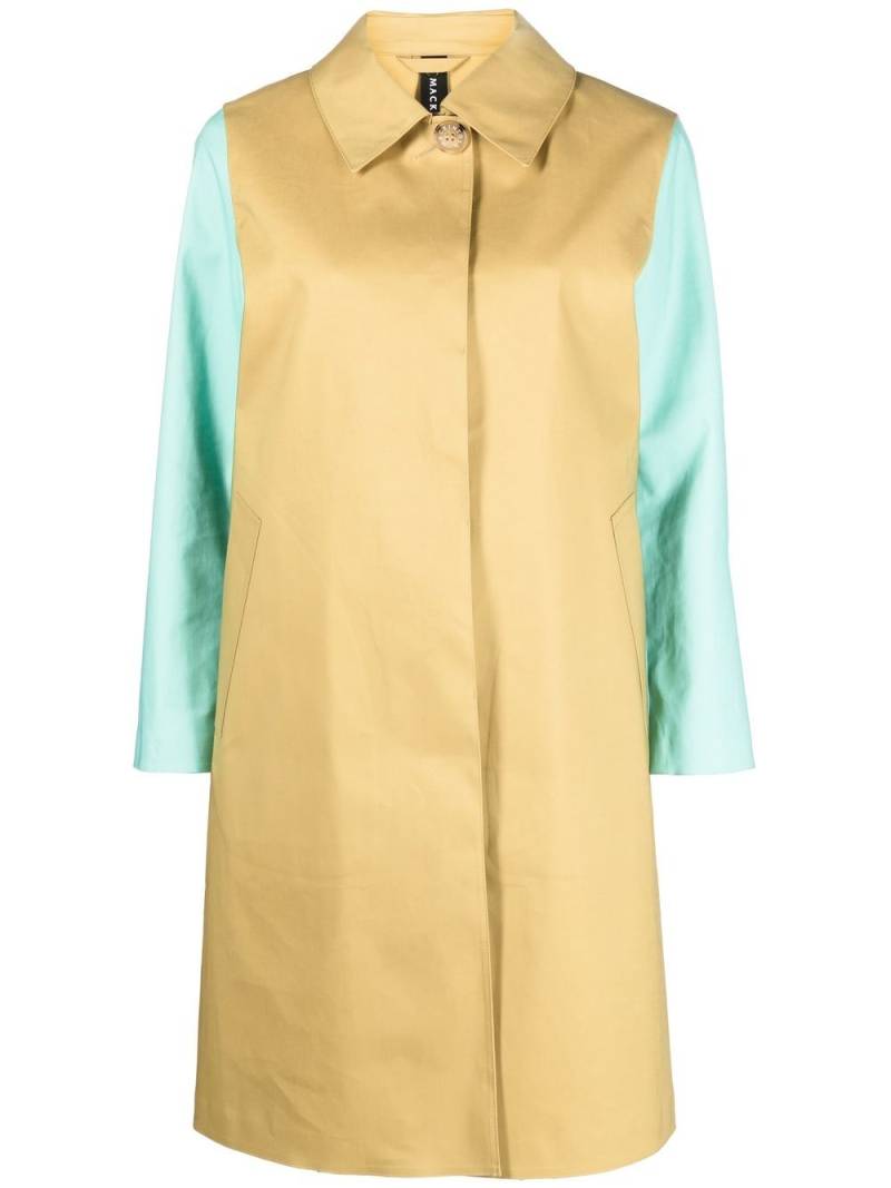 Mackintosh colour-block cotton coat - Yellow von Mackintosh