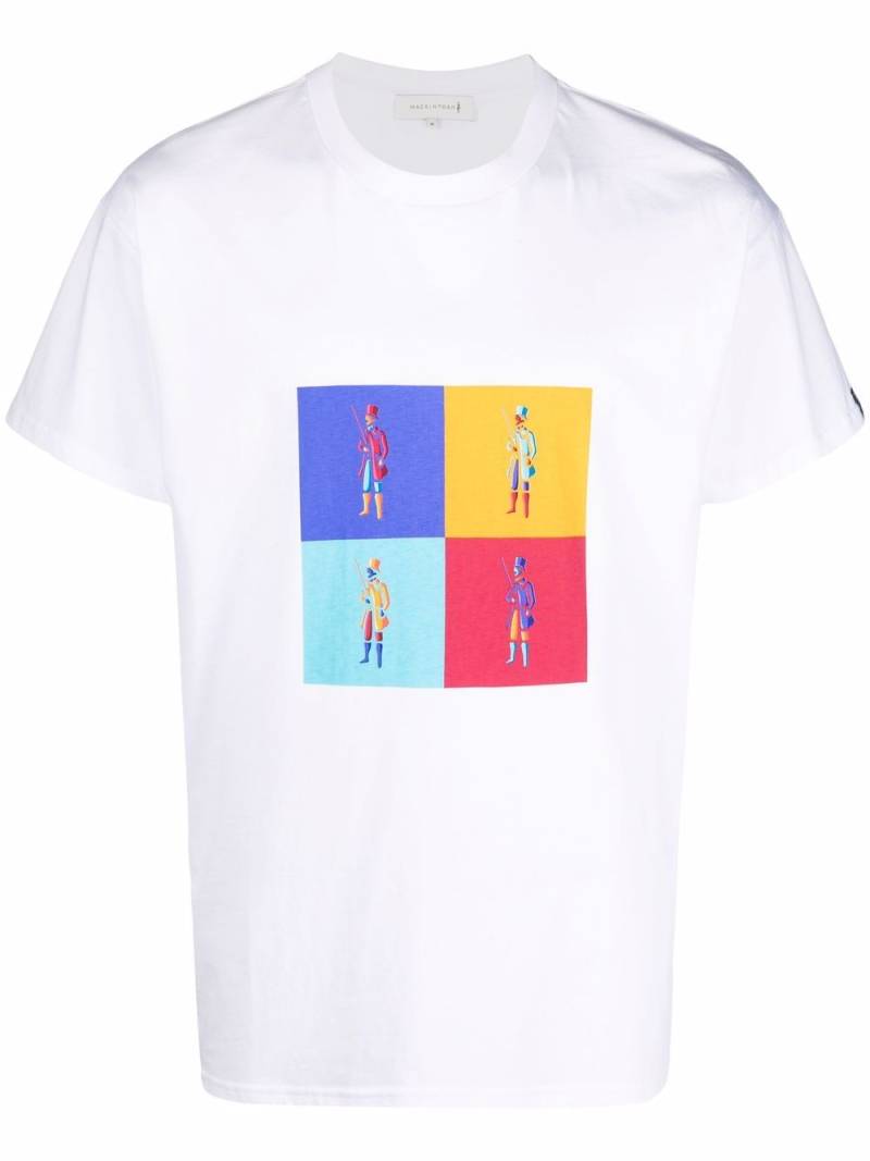 Mackintosh dandy-print T-shirt - White von Mackintosh