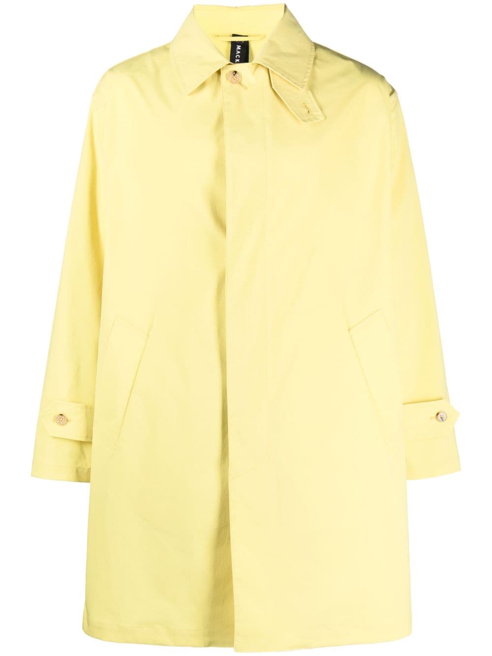 Mackintosh gabardine button-down trench coat - Yellow von Mackintosh