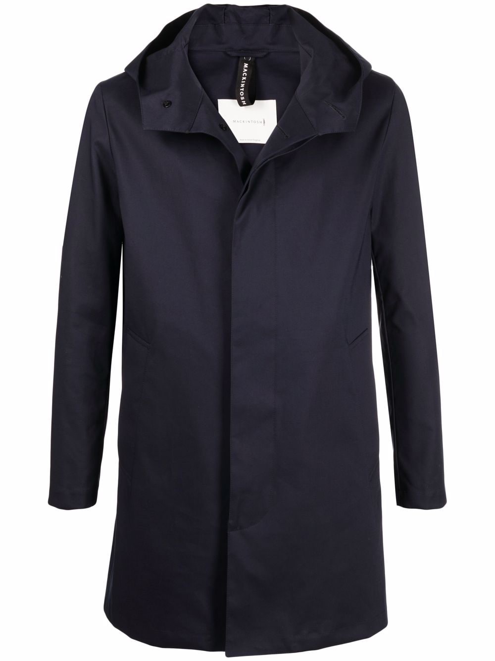 Mackintosh hooded single-breasted coat - Blue von Mackintosh