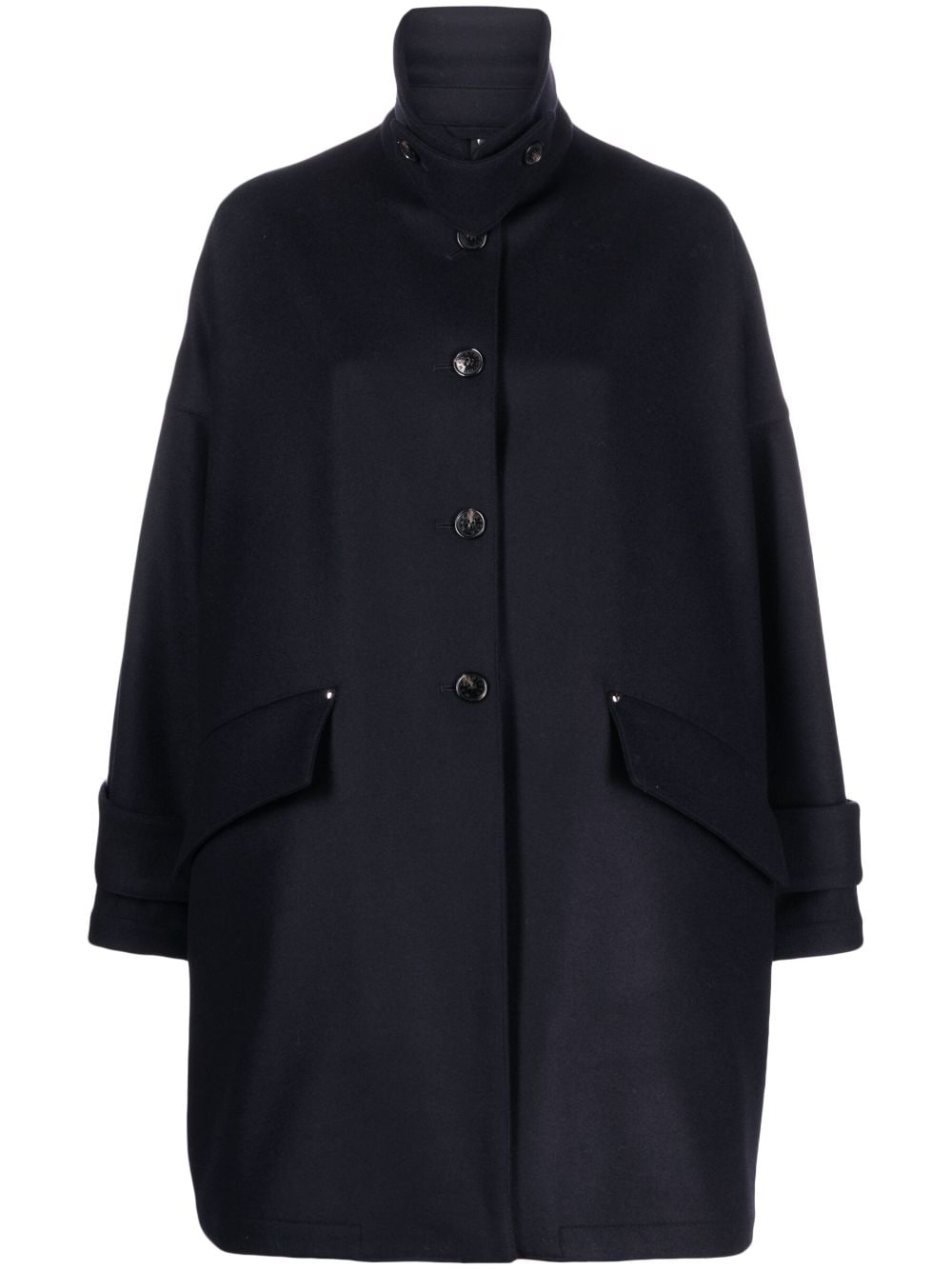 Mackintosh single-breasted button-fastening coat - Blue von Mackintosh