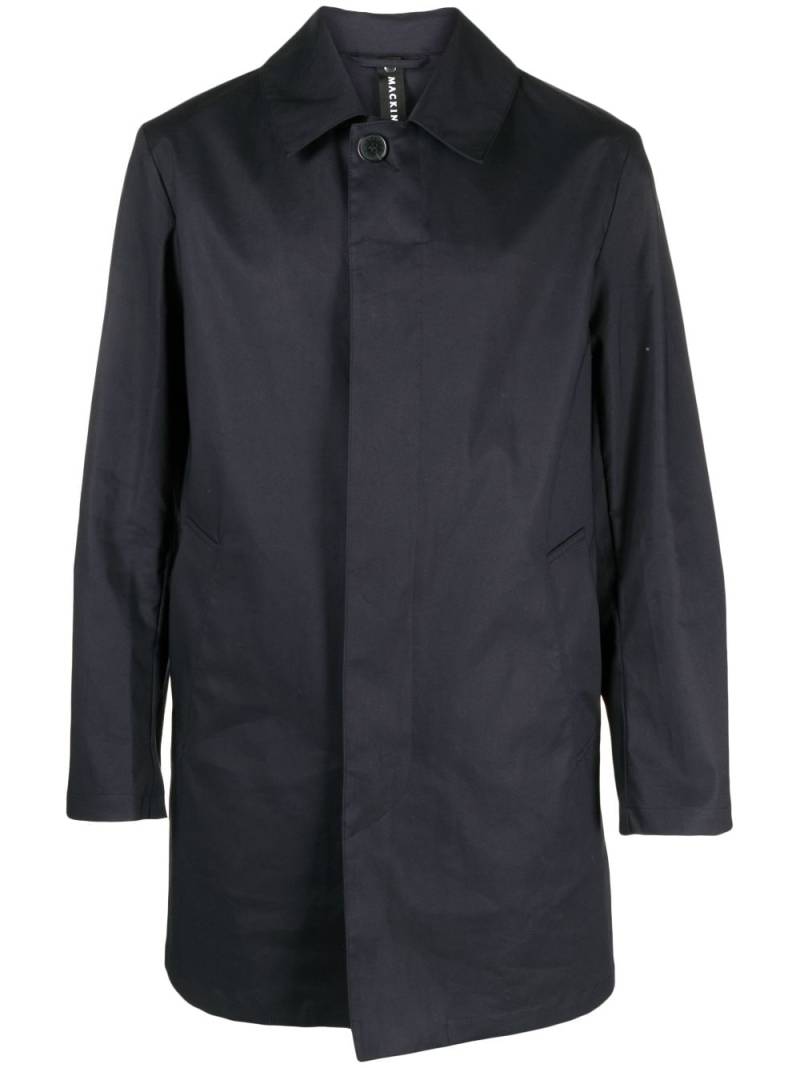 Mackintosh single-breasted cotton raincoat - Blue von Mackintosh