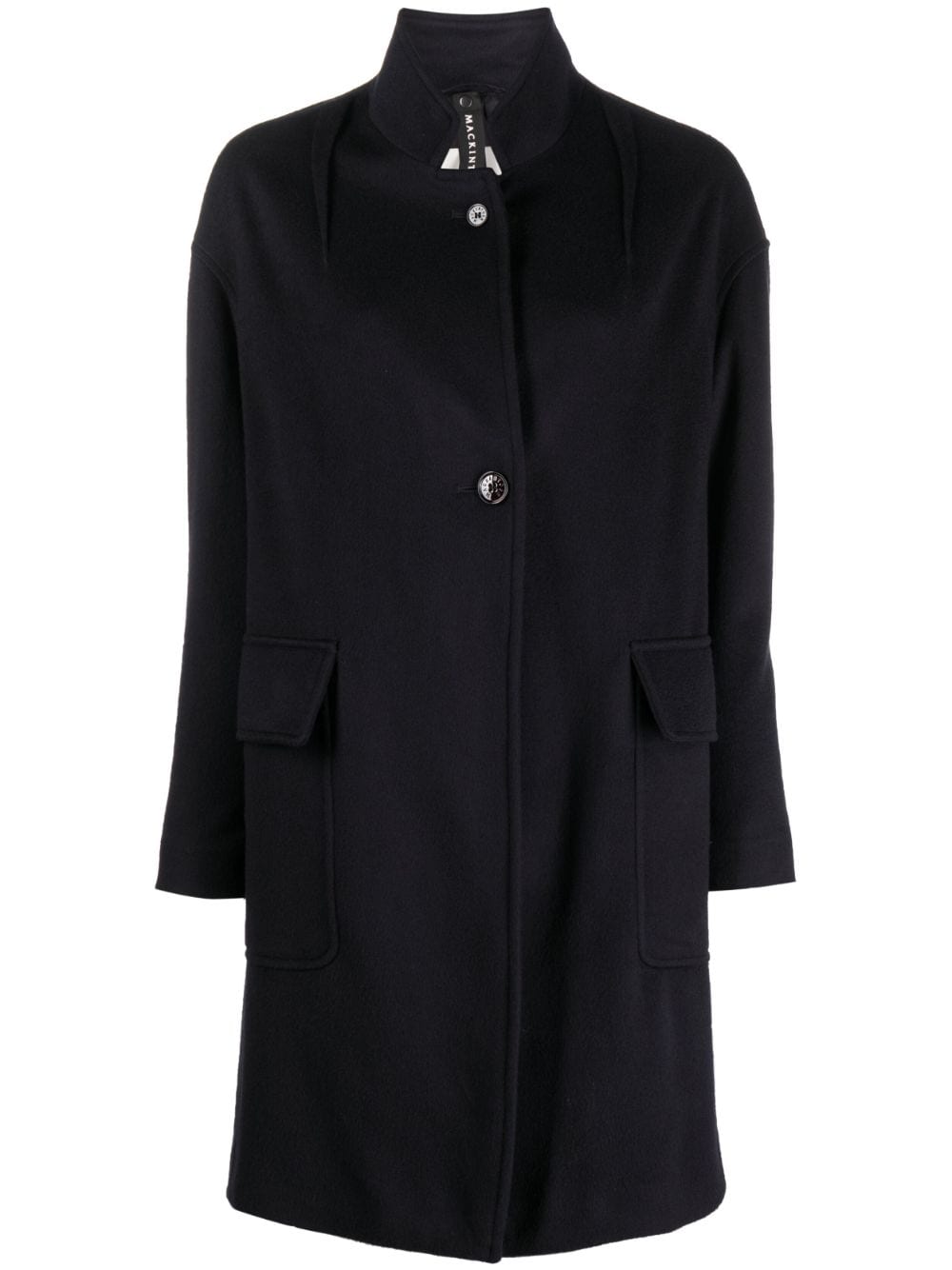 Mackintosh single-breasted wool coat - Blue von Mackintosh