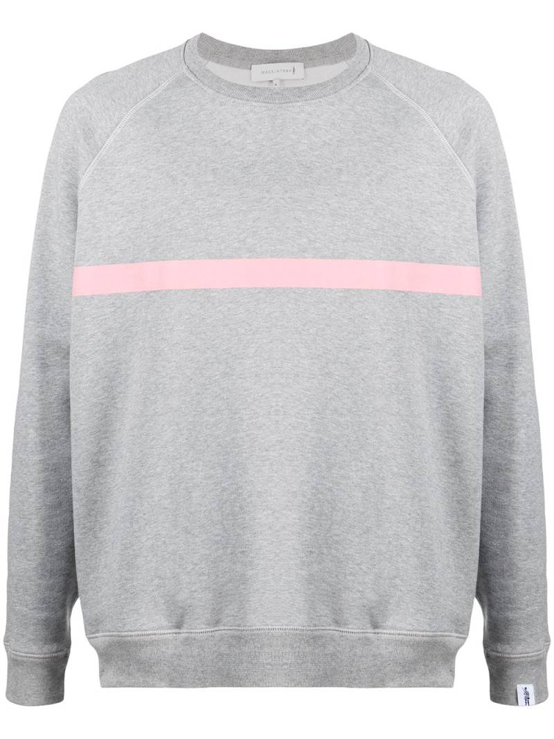 Mackintosh stripe detial sweatshirt - Grey von Mackintosh