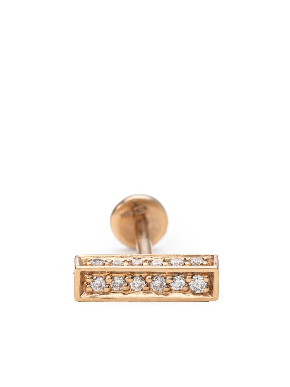 Mad Precious & Ethical 18kt rose gold diamond single earring - Pink von Mad Precious & Ethical