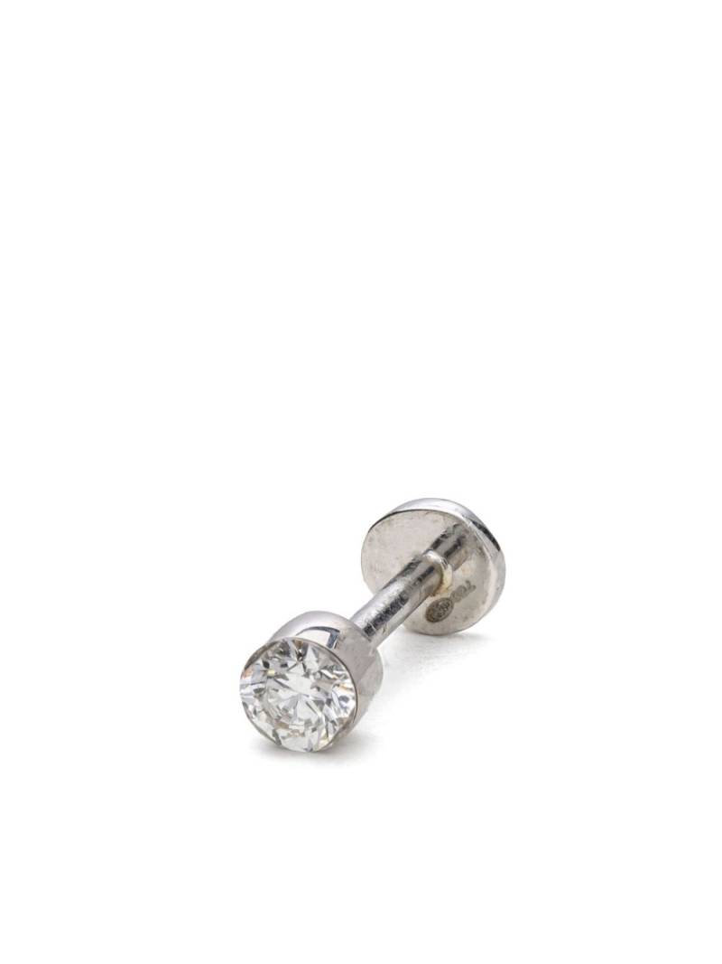 Mad Precious & Ethical 18kt white gold diamond earring - Silver von Mad Precious & Ethical