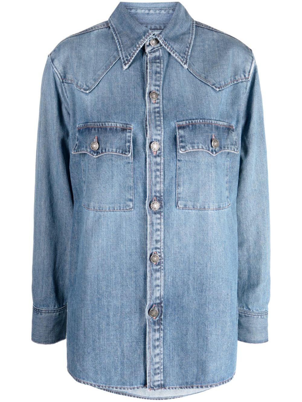 Made in Tomboy Sara pockets denim shirt - Blue