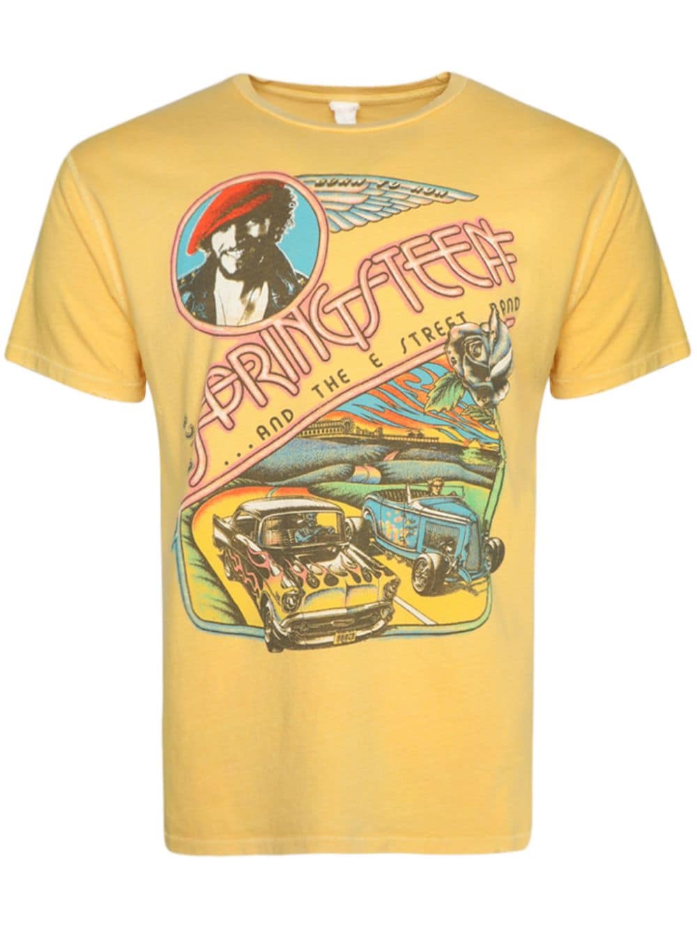 MadeWorn Bruce Springsteen cotton T-shirt - Yellow