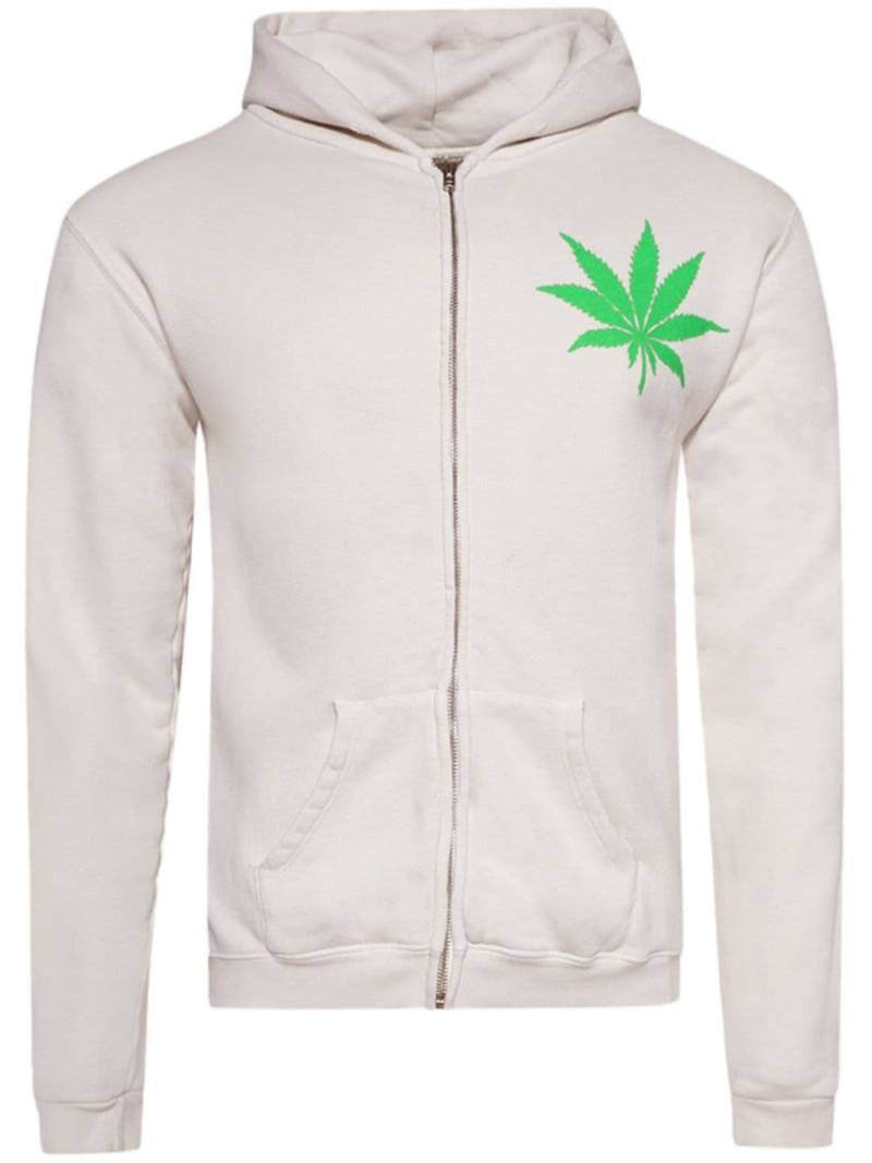 MadeWorn graphic-print cotton hoodie - Neutrals von MadeWorn