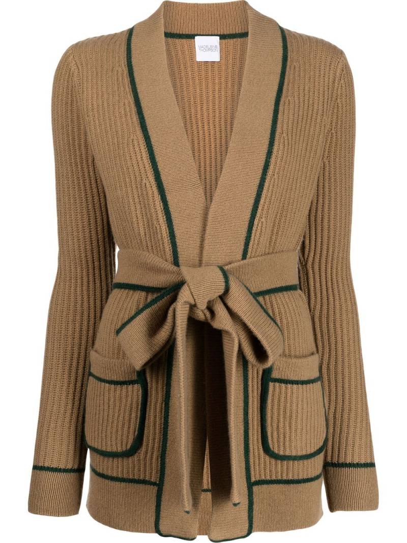 Madeleine Thompson Clover ribbed-knit cardigan - Brown von Madeleine Thompson