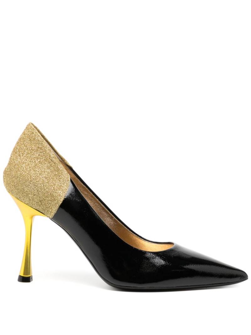 Madison.Maison Alena Black/Gold High Heel Pump 65mm von Madison.Maison