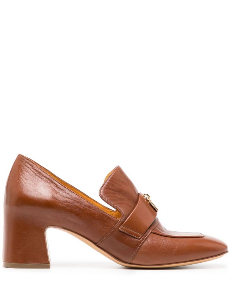 Madison.Maison Lock 70mm leather pumps - Brown von Madison.Maison