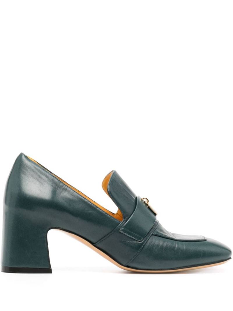 Madison.Maison Lock 70mm leather pumps - Green von Madison.Maison