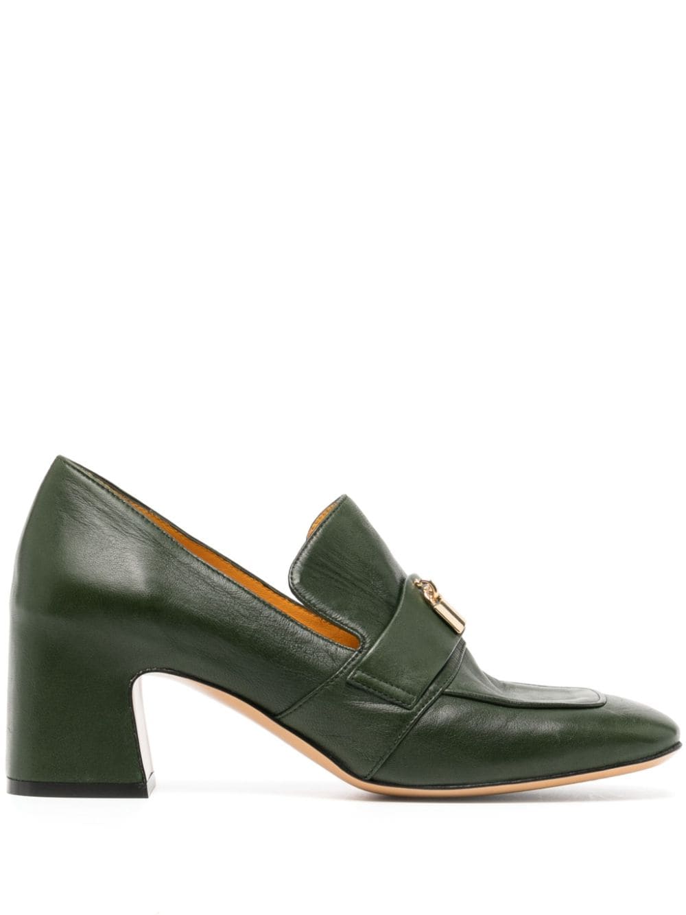 Madison.Maison Lock 70mm leather pumps - Green von Madison.Maison