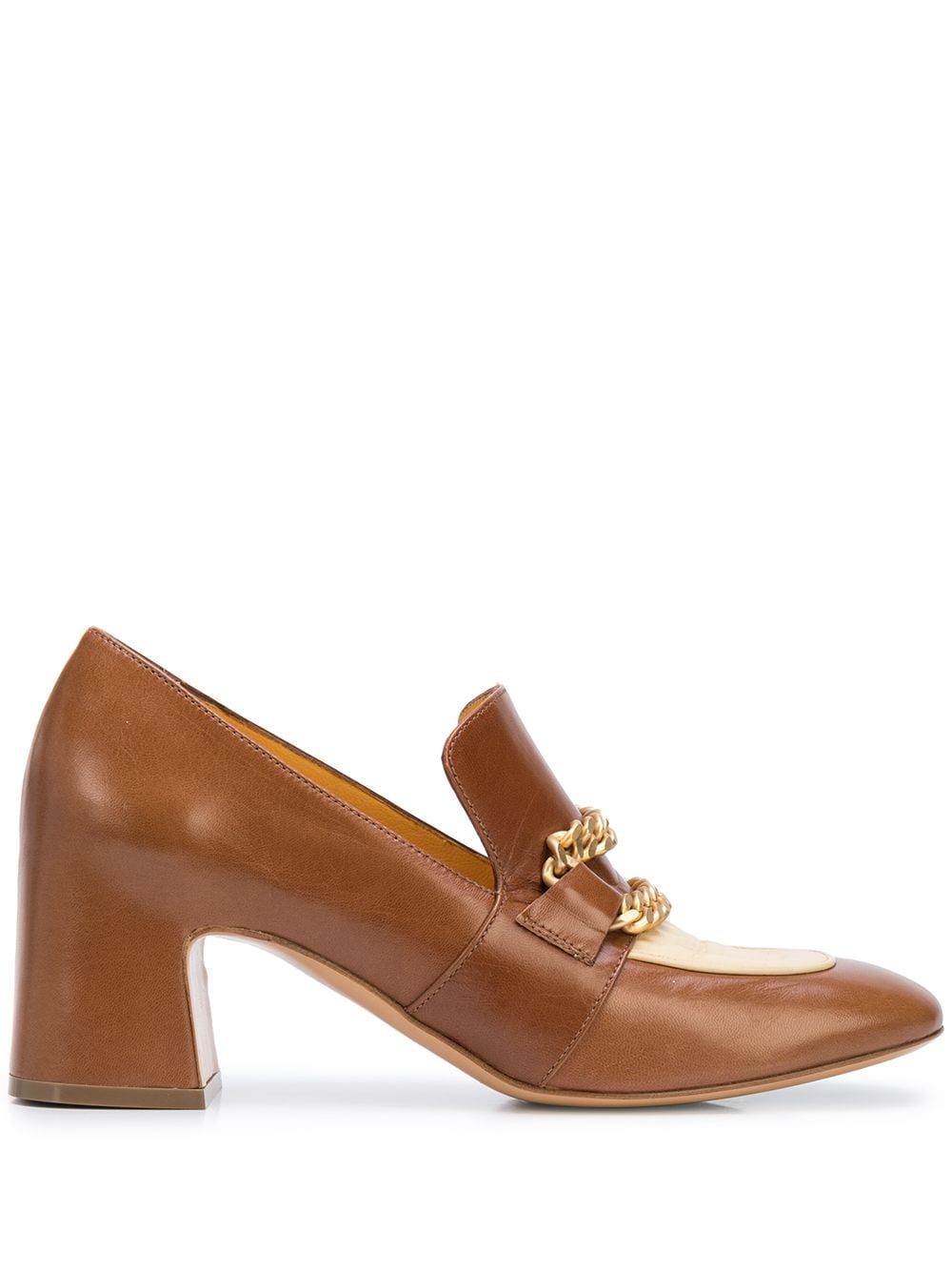 Madison.Maison Perla block heel loafers - Brown von Madison.Maison