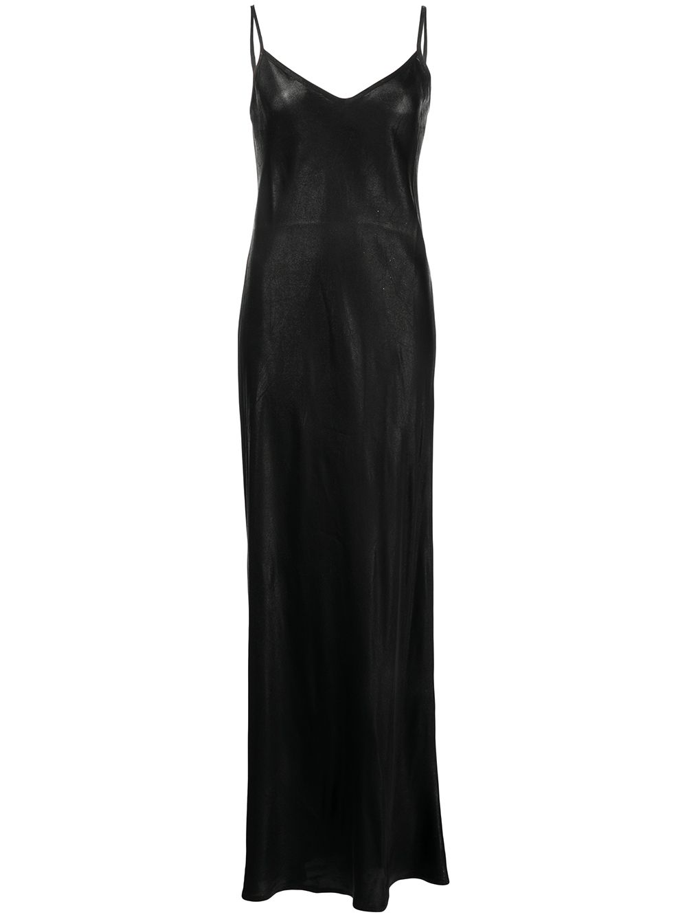 Madison.Maison V-neck sleeveless slip dress - Black von Madison.Maison