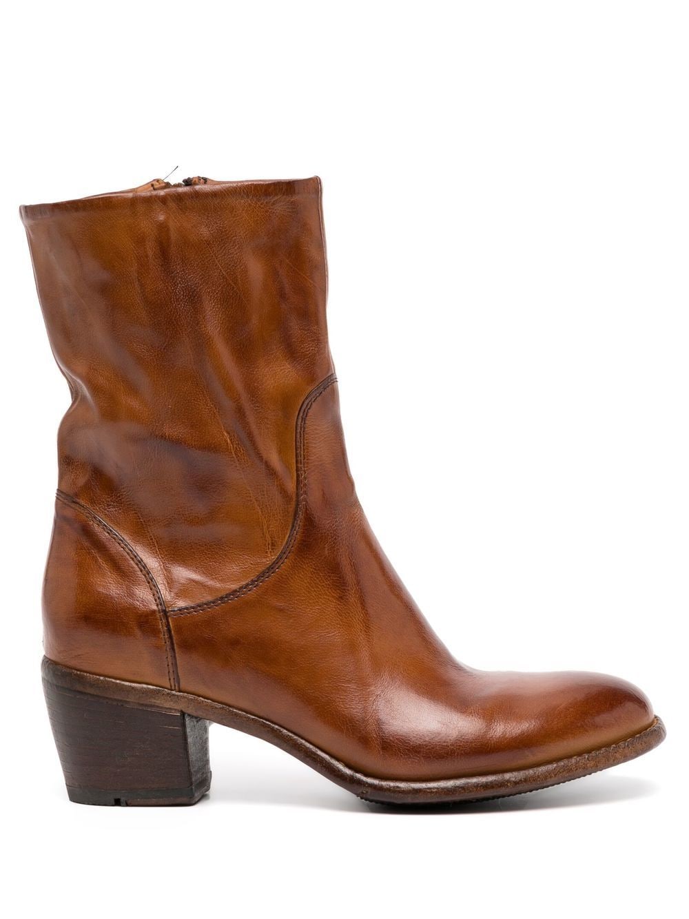 Madison.Maison ankle-length side-zip boots - Brown von Madison.Maison