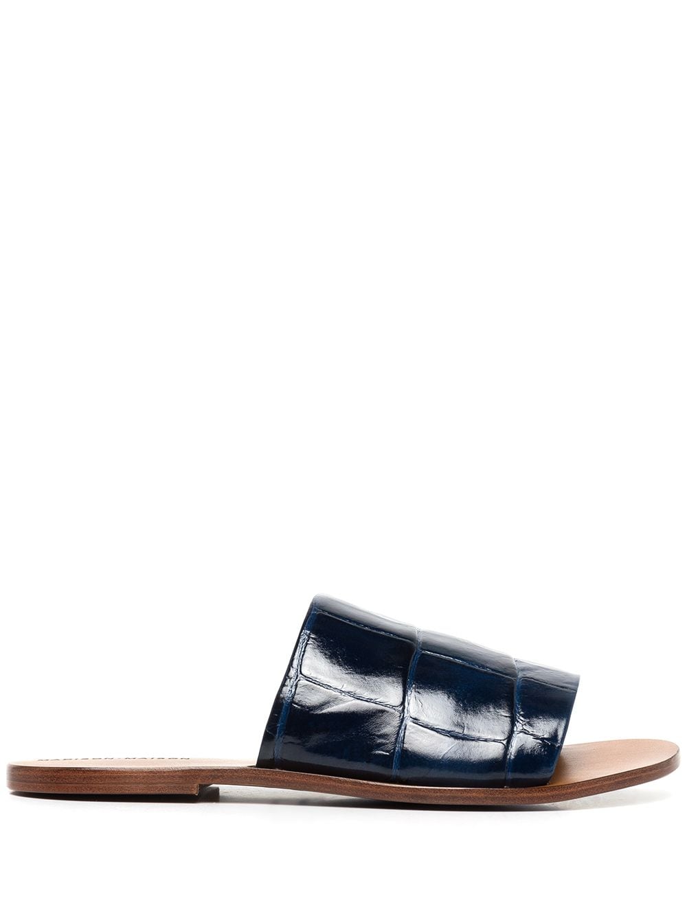 Madison.Maison crocodile-effect leather sandals - Black von Madison.Maison