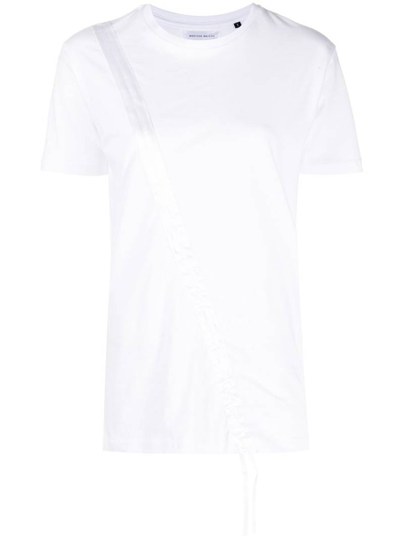 Madison.Maison drawstring cotton T-shirt - White von Madison.Maison