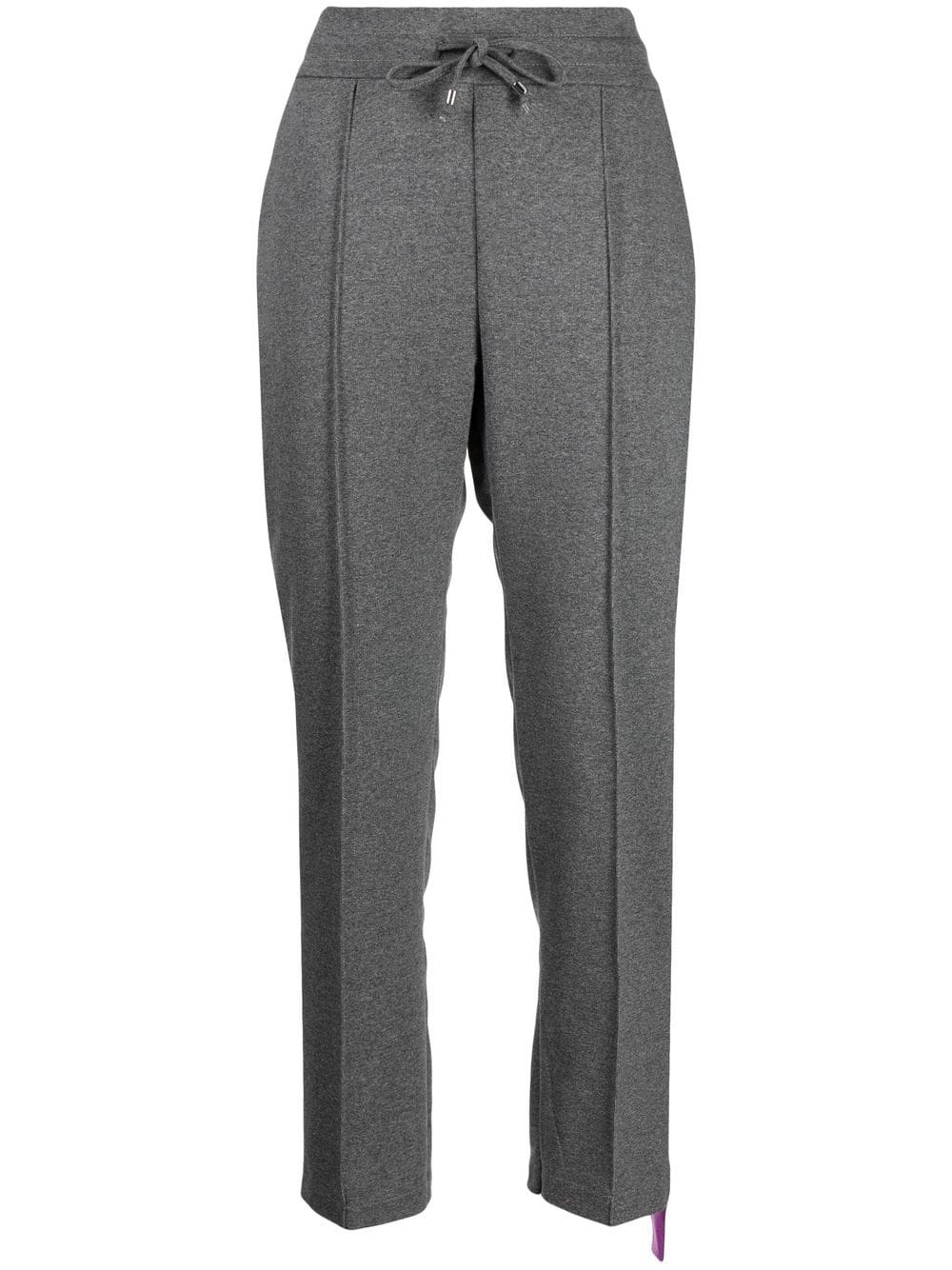 Madison.Maison laminated-band knit pants - Grey von Madison.Maison