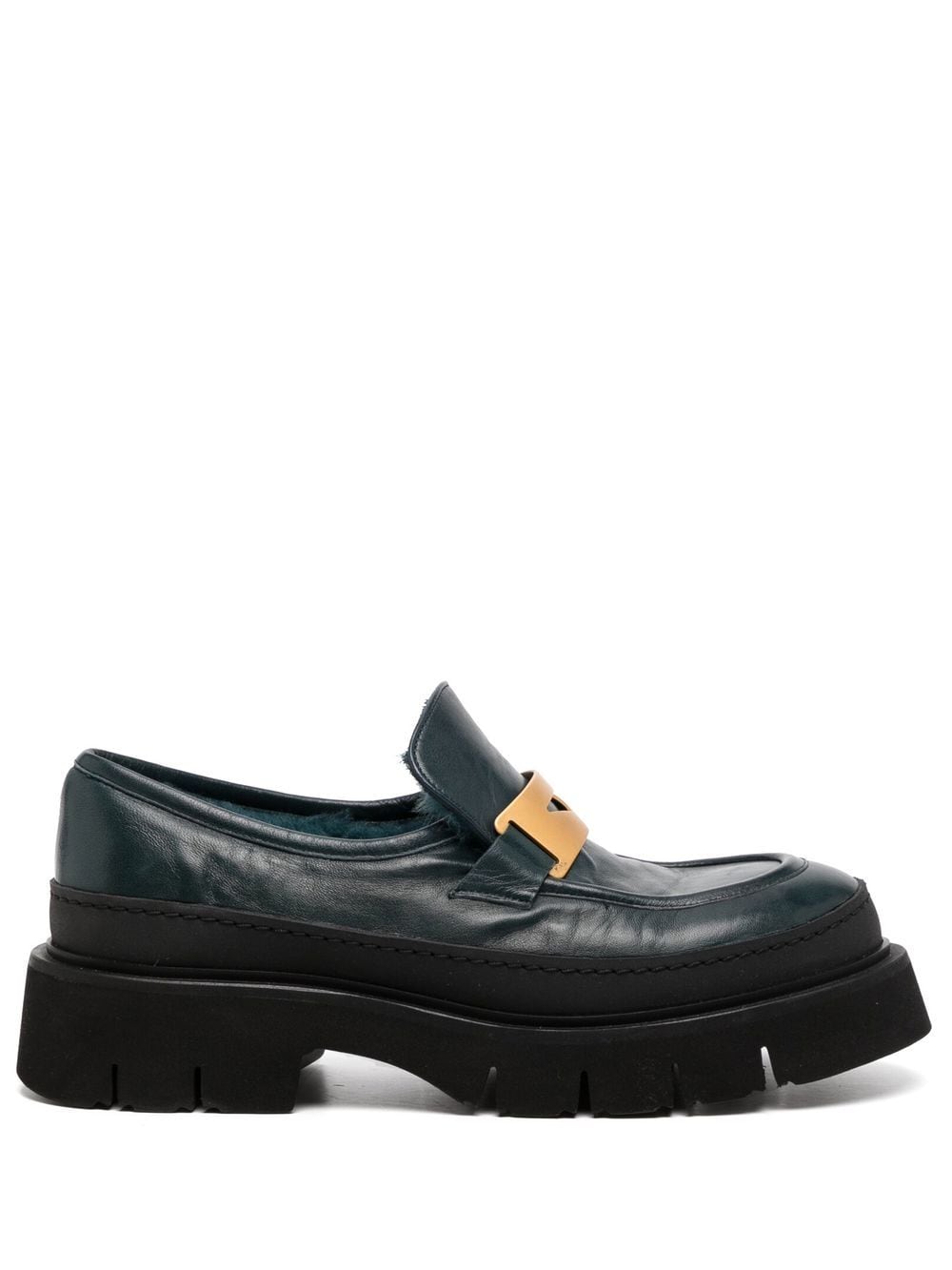 Madison.Maison lug-sole 40mm loafers - Green von Madison.Maison