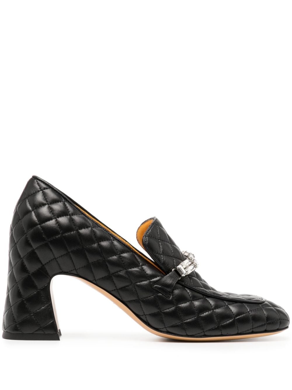 Madison.Maison quilted crystal-embellished pumps - Black von Madison.Maison