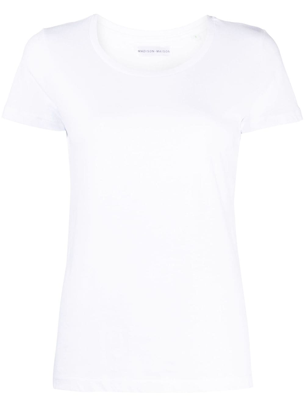 Madison.Maison short-sleeved cotton-jersey T-shirt - White von Madison.Maison