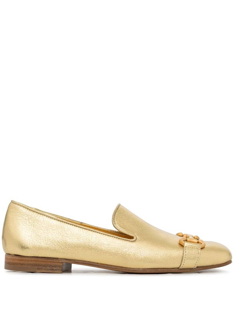 Madison.Maison square-toe horsebit loafers - Gold von Madison.Maison