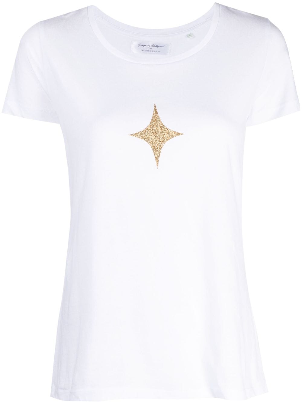 Madison.Maison star-print cotton-jersey T-shirt - White von Madison.Maison