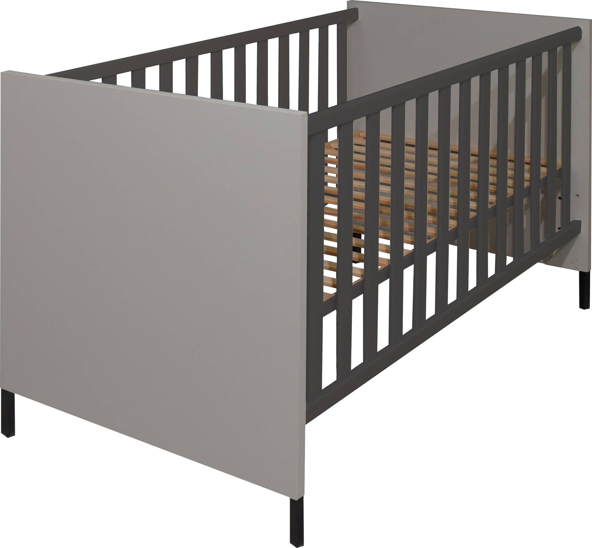 Mäusbacher Babybett, Metallfüsse, Metallgriffe von Mäusbacher