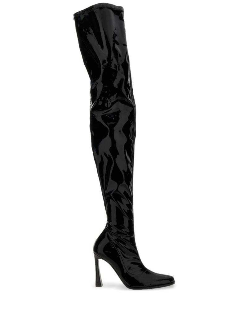 Magda Butrym 120mm patent-leather boots - Black von Magda Butrym