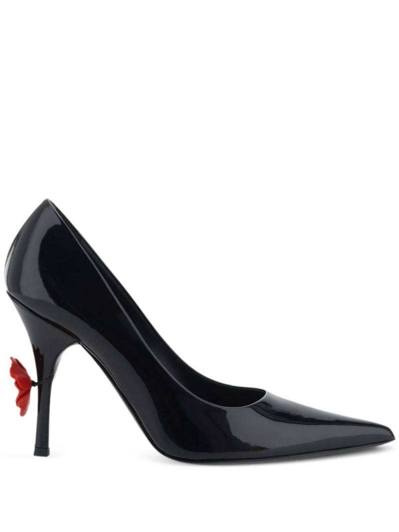 Magda Butrym Rose-detail pumps - Black von Magda Butrym