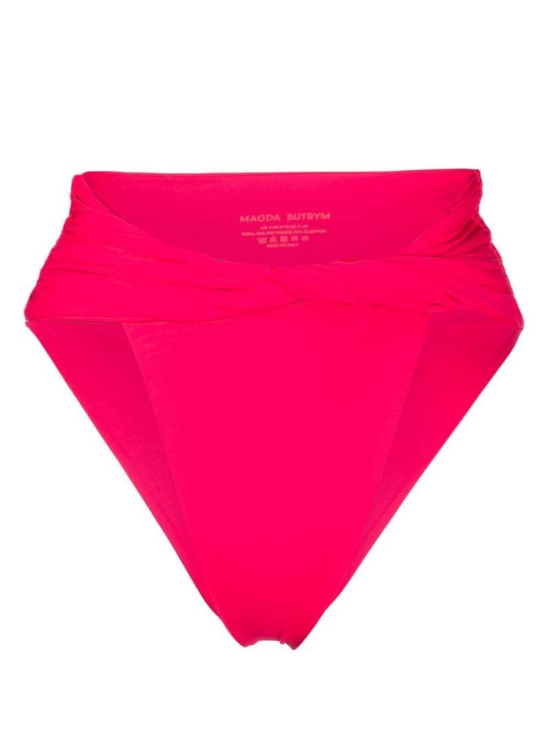 Magda Butrym Twisted high-waisted bikini bottoms - Pink von Magda Butrym