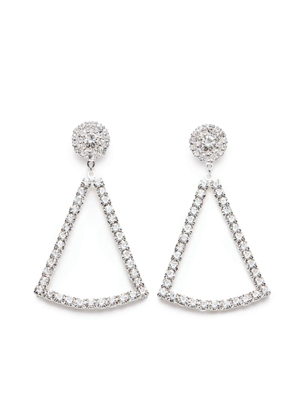 Magda Butrym angular crystal-embellished dangling earrings - Silver von Magda Butrym