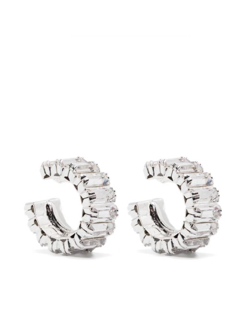 Magda Butrym baguette-crystal earrings - Silver von Magda Butrym