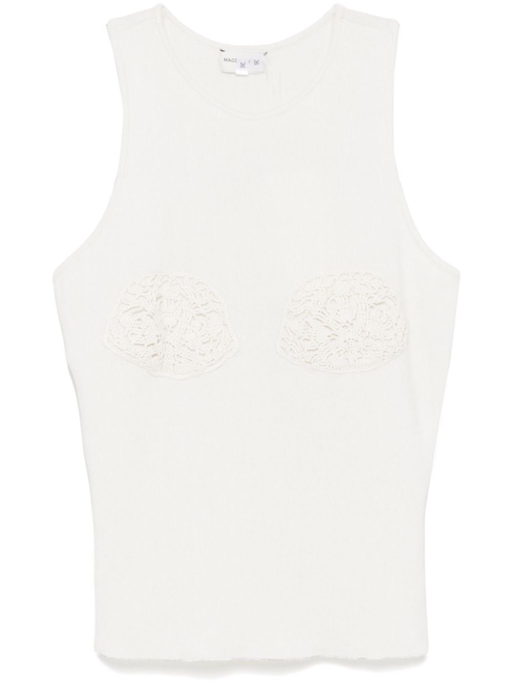 Magda Butrym crochet-detailed top - Neutrals von Magda Butrym