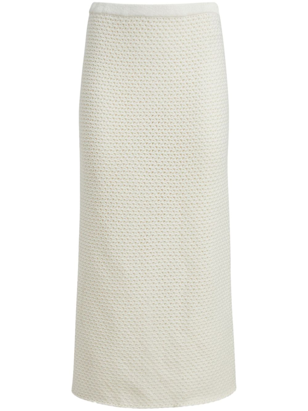 Magda Butrym crochet-knit midi skirt - Neutrals von Magda Butrym