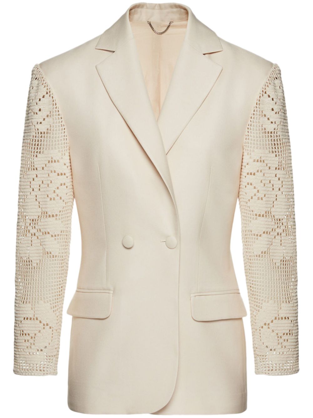 Magda Butrym crochet lace blazer - Neutrals von Magda Butrym