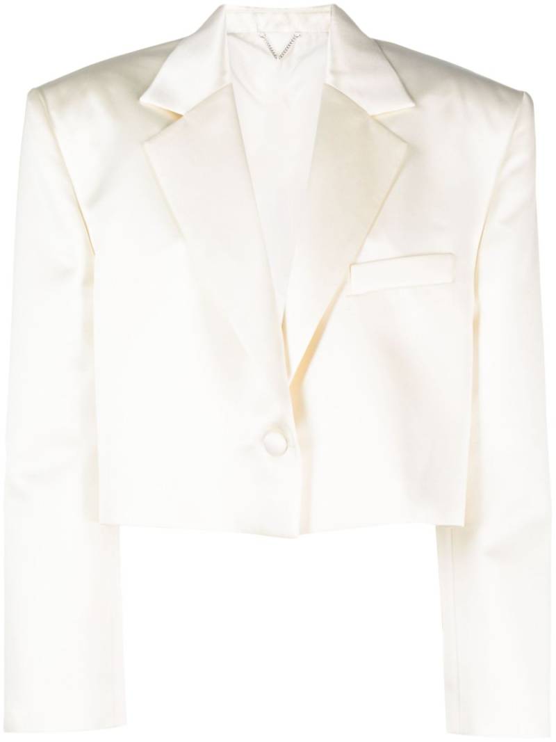 Magda Butrym cropped single-breasted blazer - Neutrals von Magda Butrym