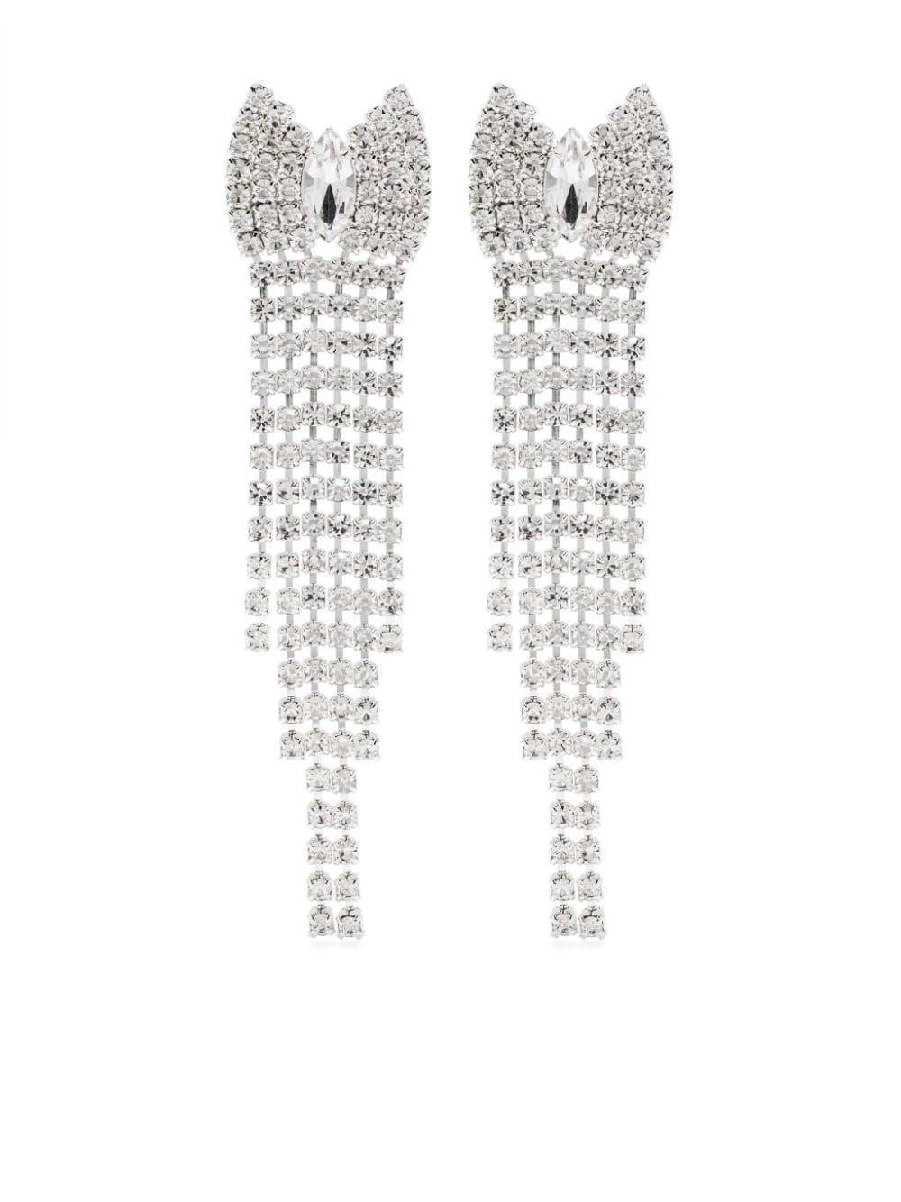 Magda Butrym crystal-embellished chandelier earrings - Silver von Magda Butrym